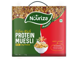 Nouriza Protein Muesli, with 16 gm Protein and 5 gm Fiber, 1 Kg